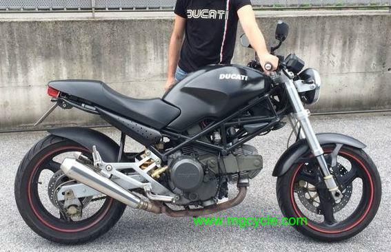 Mistral black short slip-ons Ducati Monster series