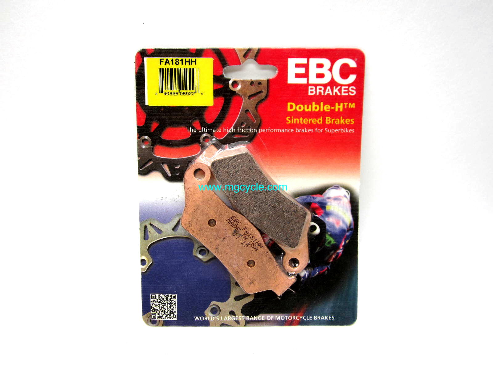 EBC sintered rear brake pad set all CARC models - Click Image to Close