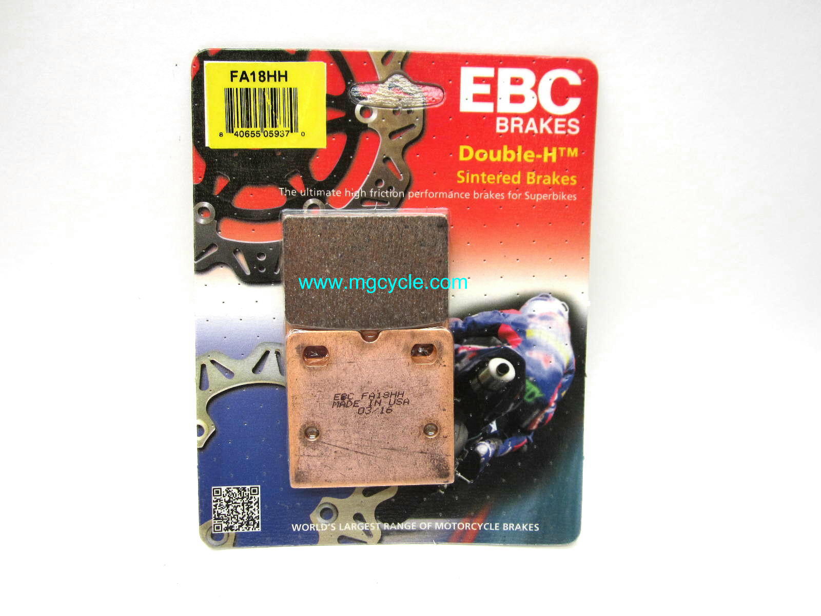 EBC HH brake pads for F08 caliper, sintered Big Twin Guzzi