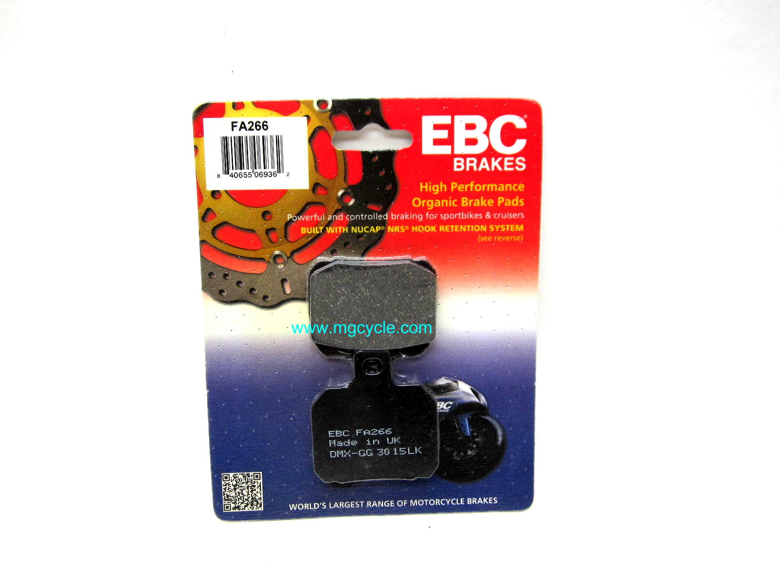 EBC rear pads 2004-2012 V7 Classic Racer Stone Breva Nevada - Click Image to Close