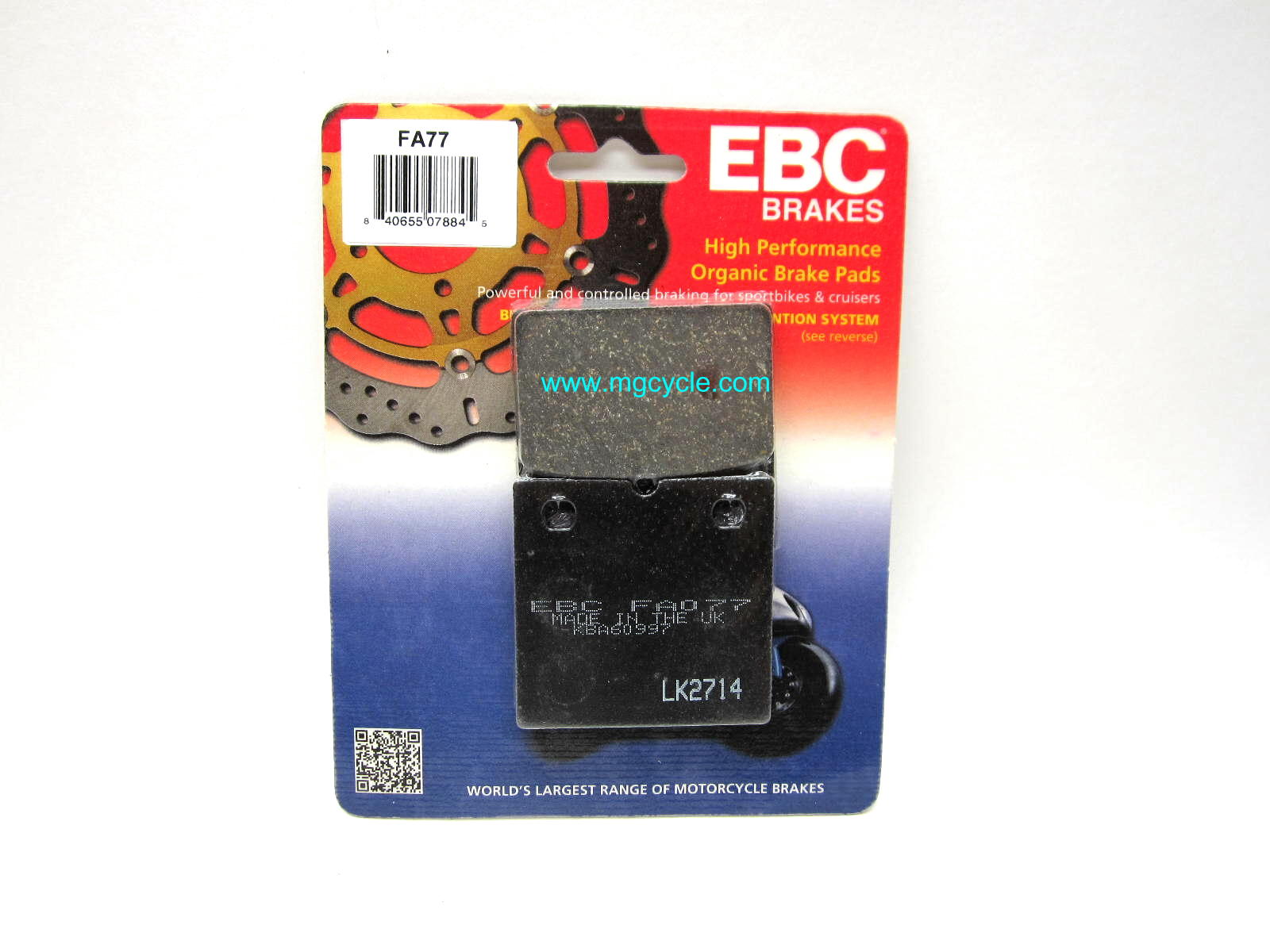 EBC kevlar organic pad for F09 caliper SP1000 - Click Image to Close