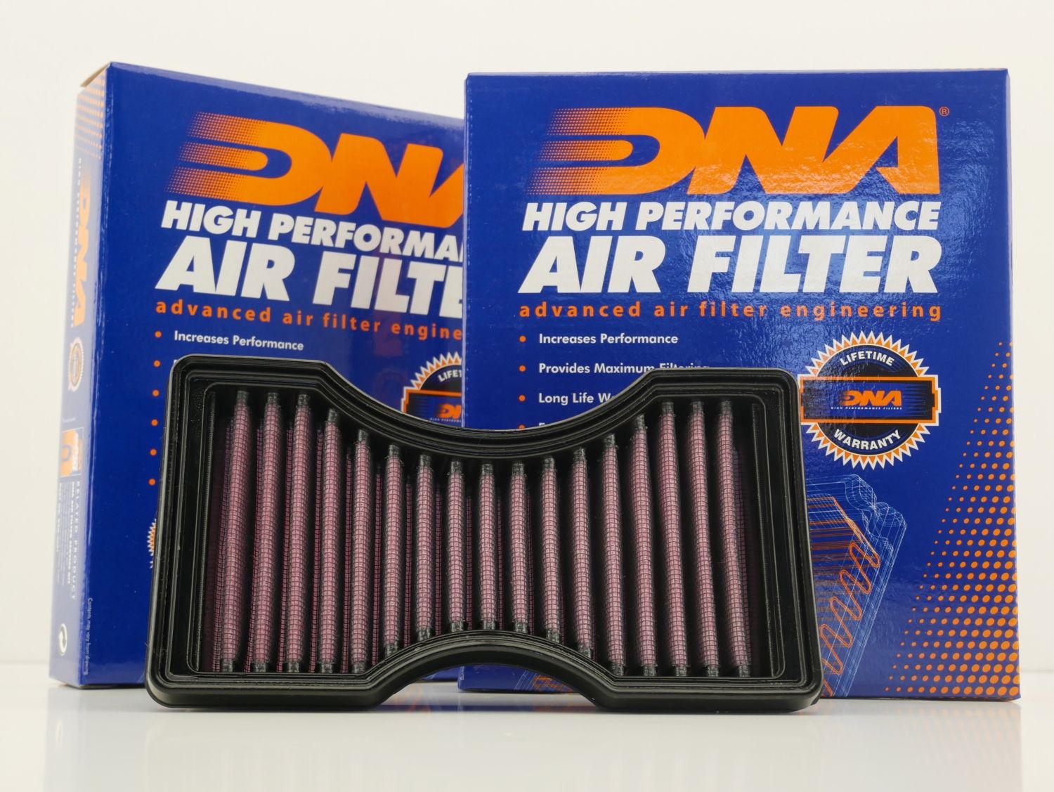 Racing air filter specific for Moto Guzzi V100