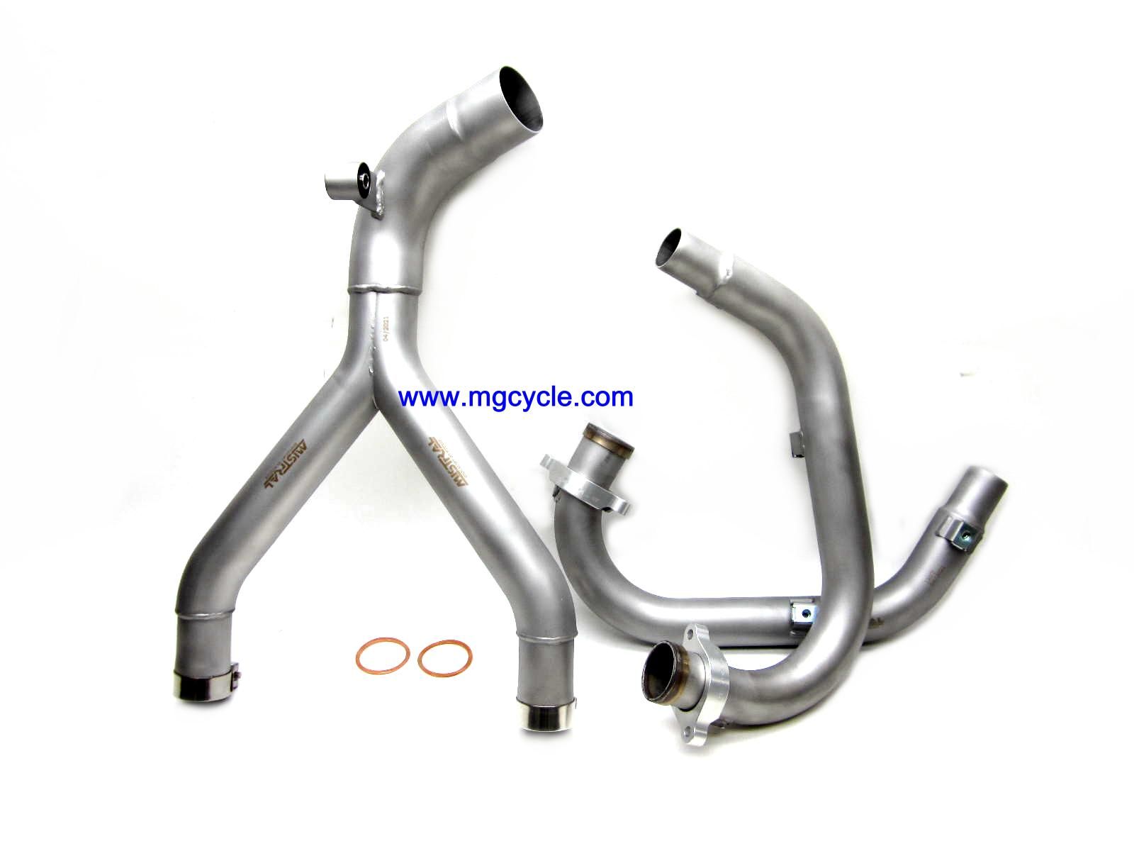 Mistral Echappement, acier inoxydable poli, EURO5, - Moto Guzzi