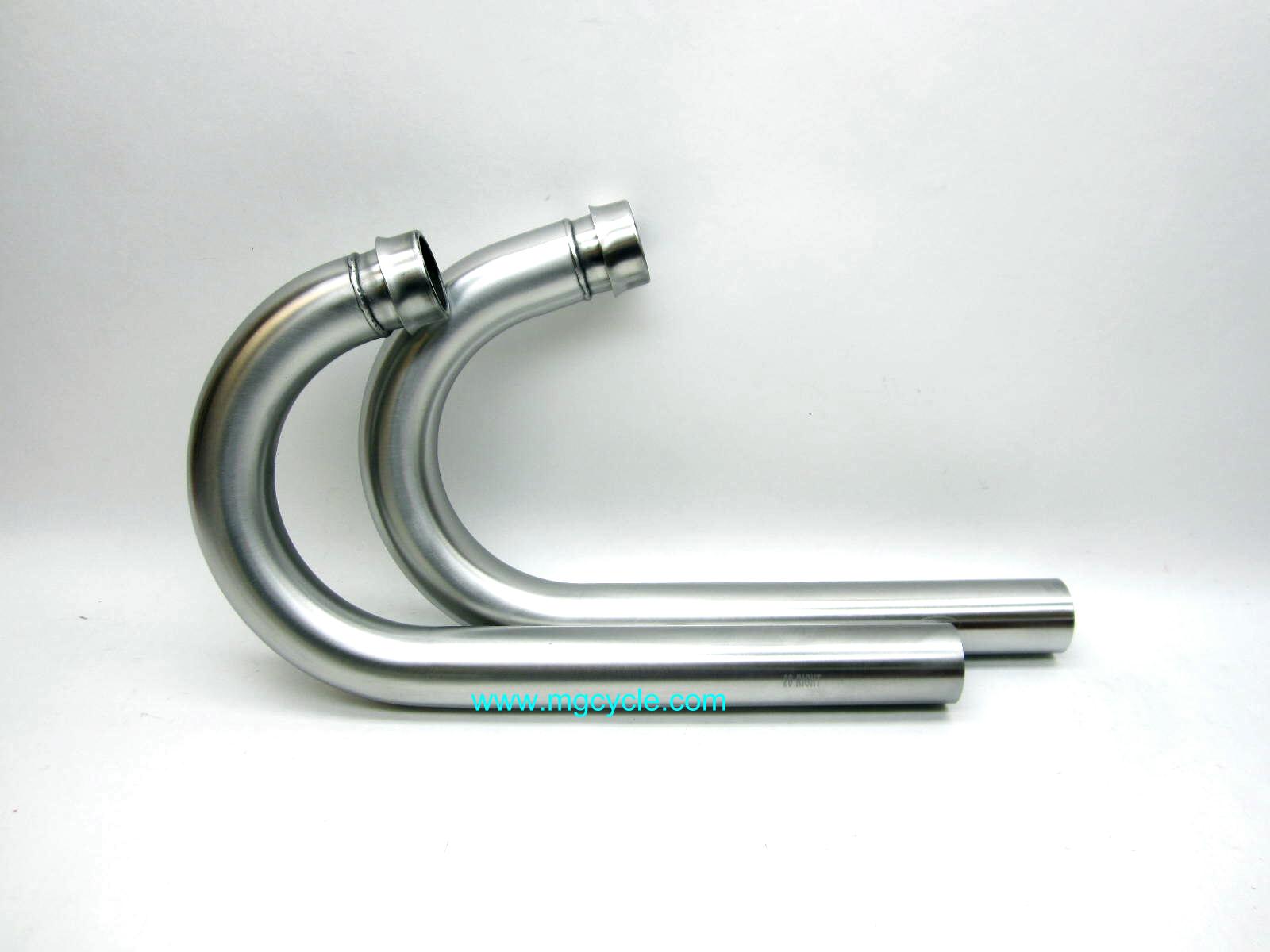 Mistral polished head pipe set, V11 Sport and V11 LeMans series