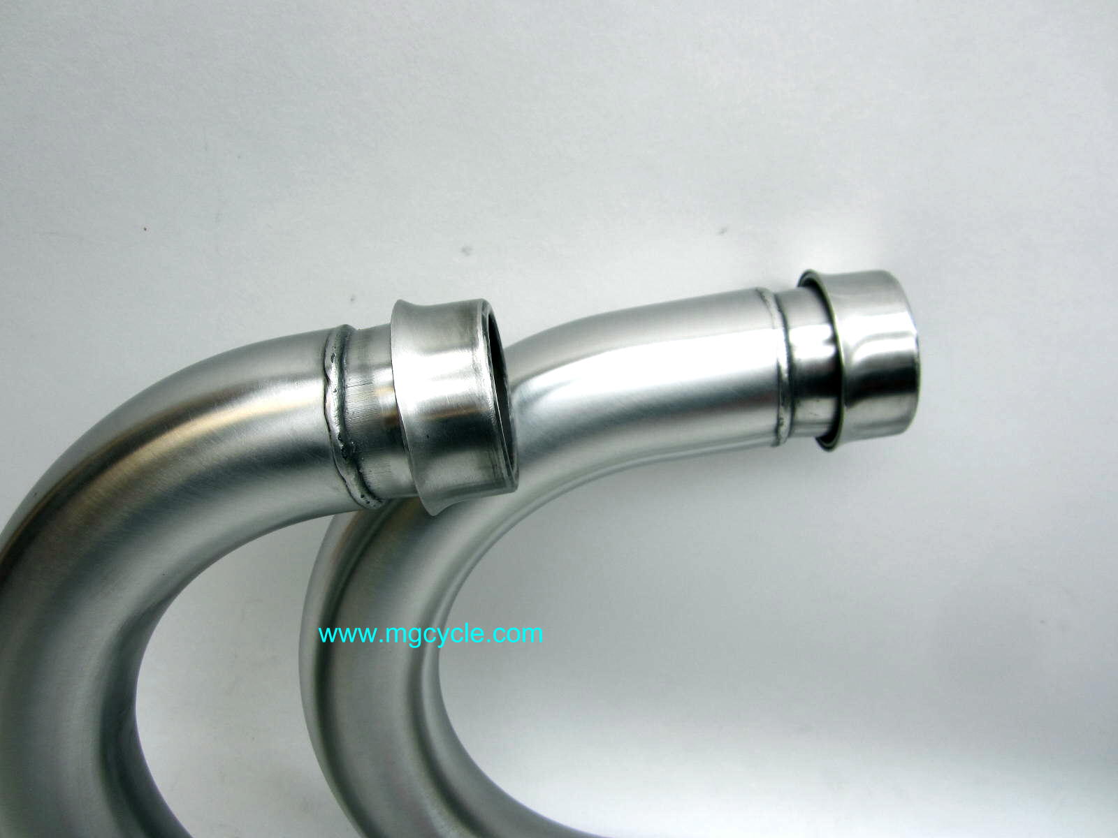 Mistral polished head pipe set, V11 Sport and V11 LeMans series