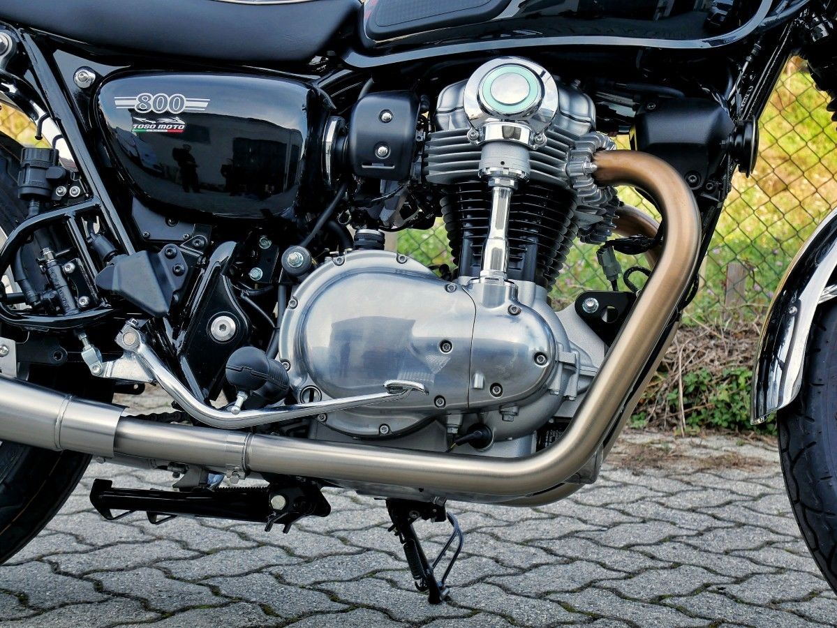 Full Mistral exhaust system (polished NO CAT) for Kawasaki W800