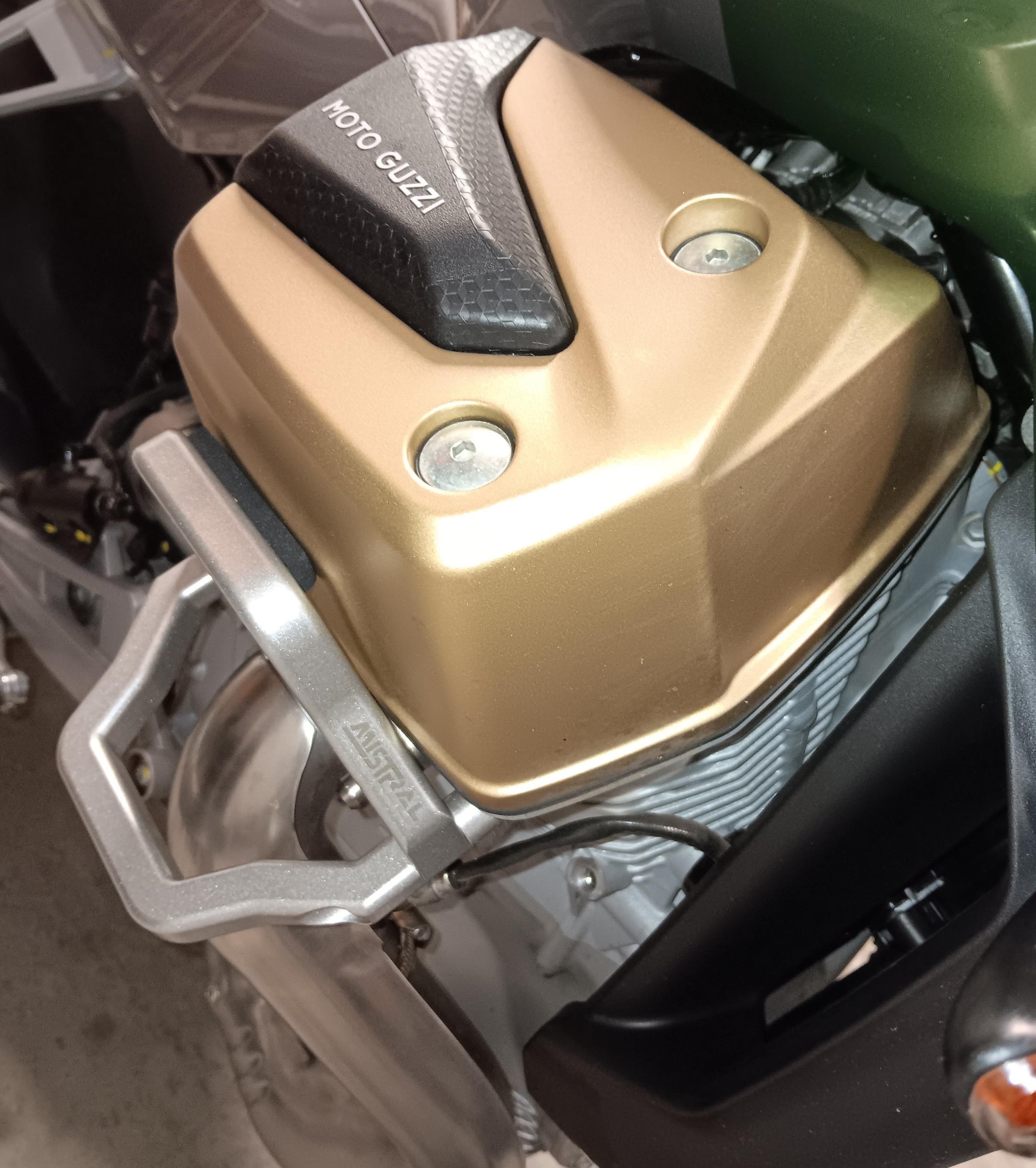Ice Grey engine guard kit for Moto Guzzi V100 Mandello & Stelvio
