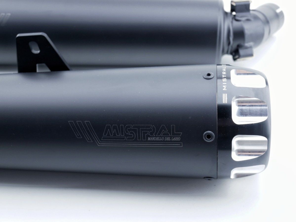 Black painted conical Exclusive Exhaust for V7850 E5+