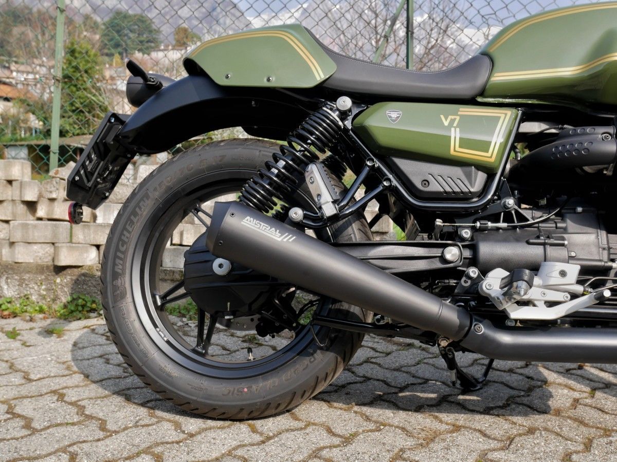 Mistral Short Avion S exhaust for V7 850 Euro 5 (black paint)