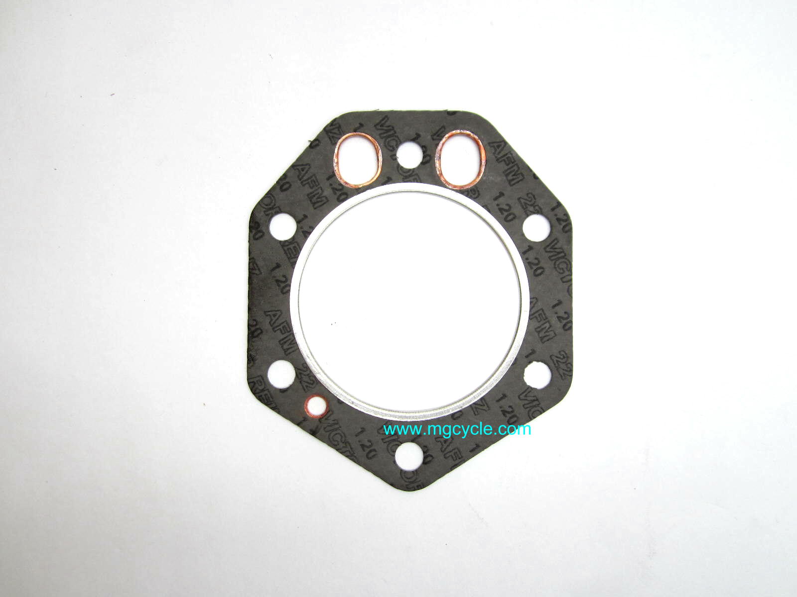 Head gasket, oval push rod holes for Gilardoni T T3 Eldo Amb - Click Image to Close