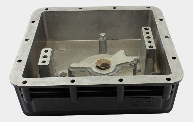 Black G&G deep sump with recessed external oil filter