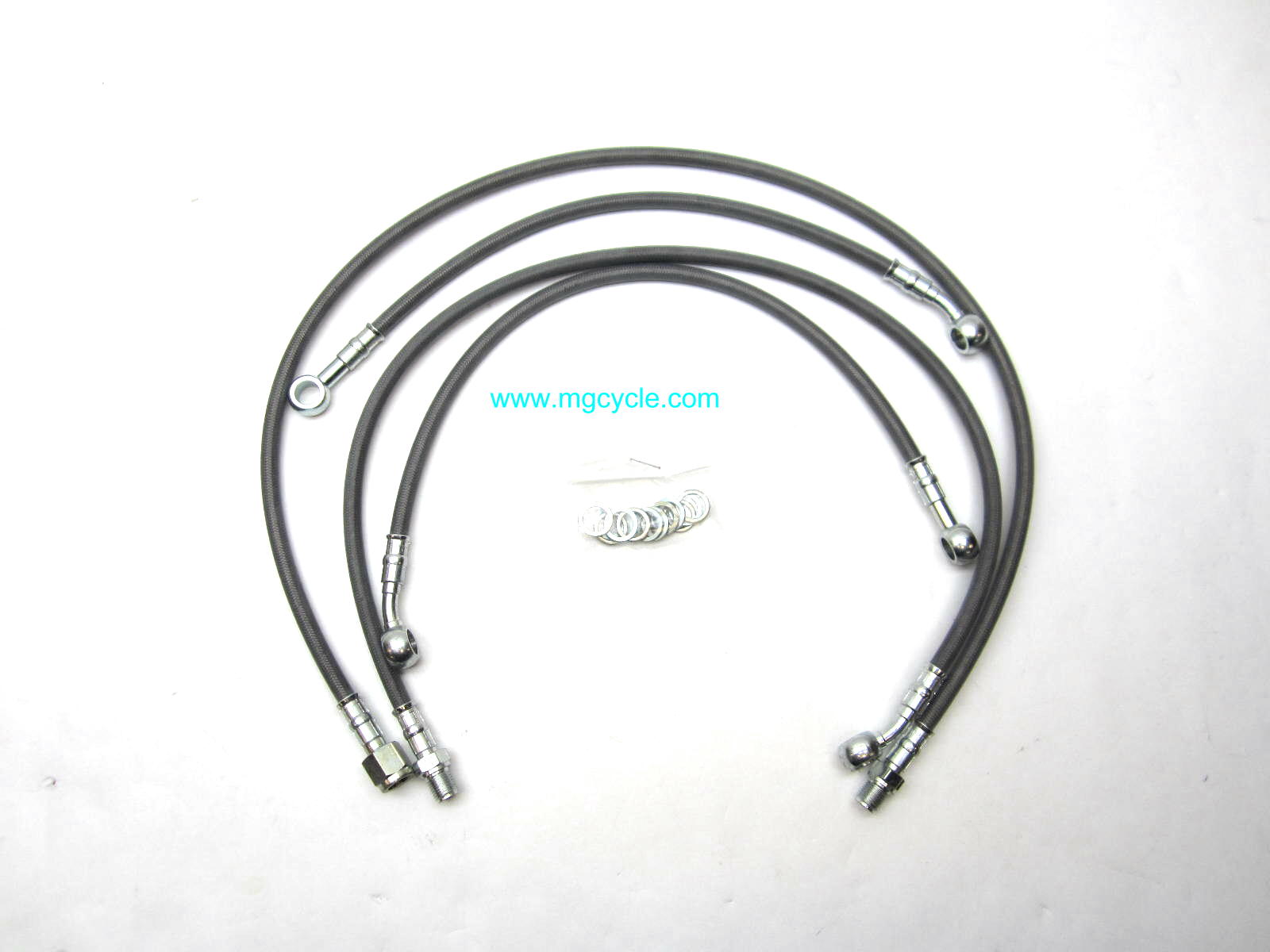 Stainless brake hose kit V65SP Special Order only - Click Image to Close
