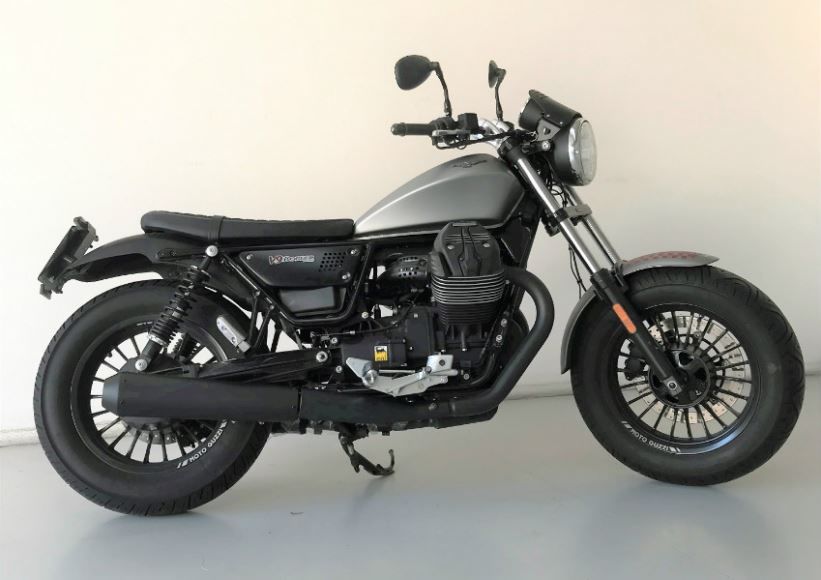 Mistral black double conical V9 Bobber & Roamer mufflers