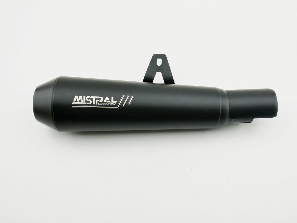 Mistal black painted slip on for Royal Enfield Bear 650 w/CAT