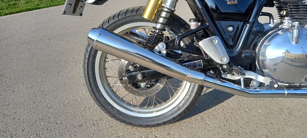 Polished exhaust Royal Enfield Continental Gt 650/Interceptor
