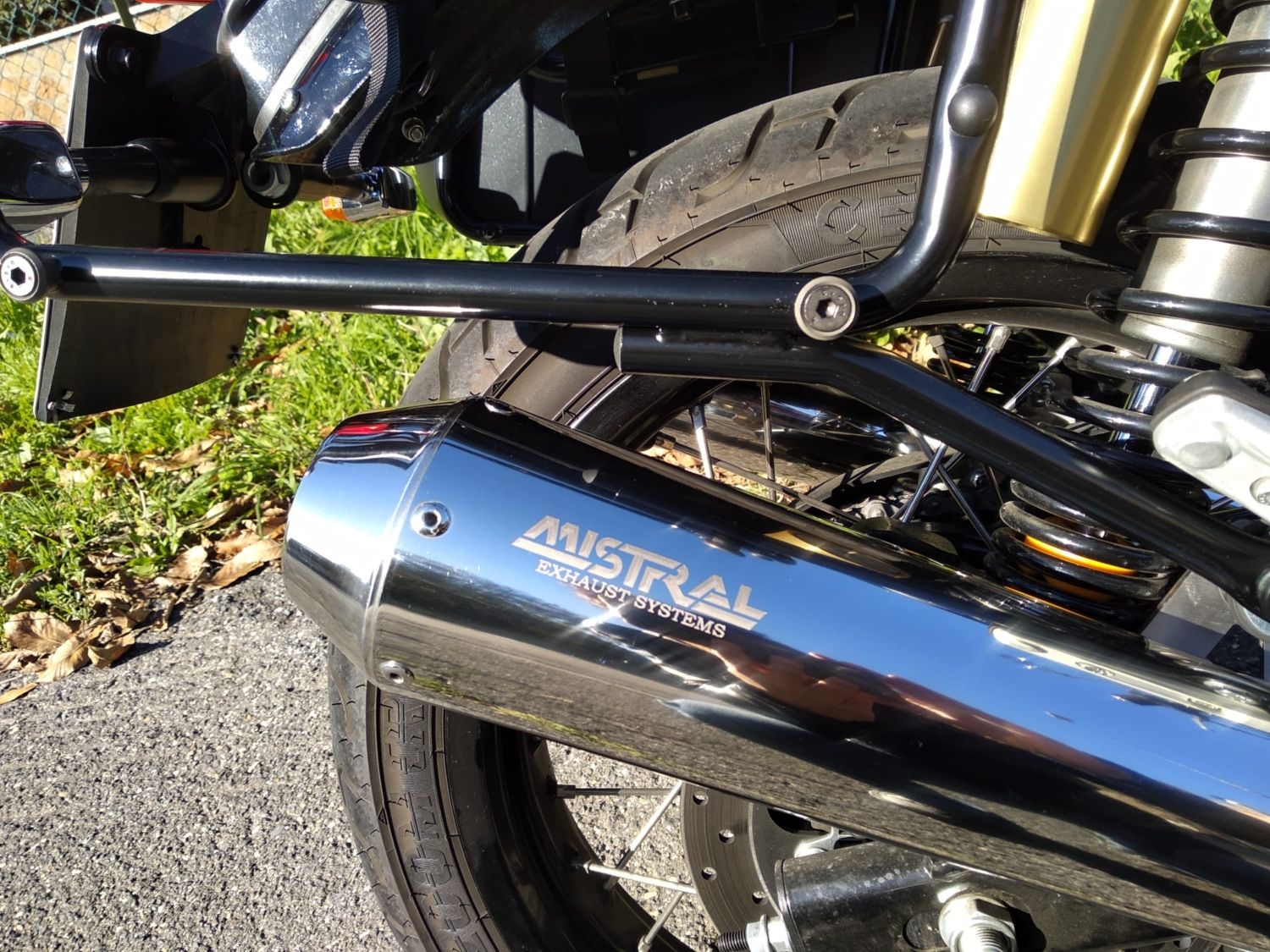 Polished exhaust Royal Enfield Continental Gt 650/Interceptor