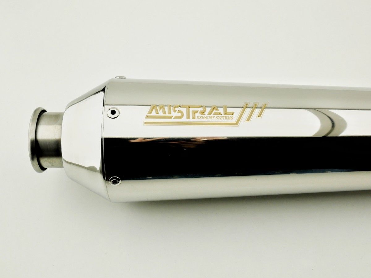 Mistral BSA GDS polished Classic Exhaust - MGH-GDS650-P