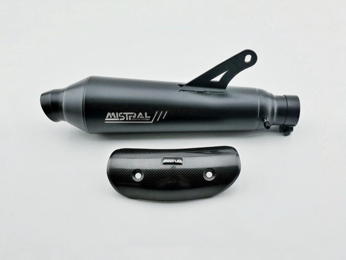 Mistral short, black exhaust for Royal Enfield Guerrilla 450