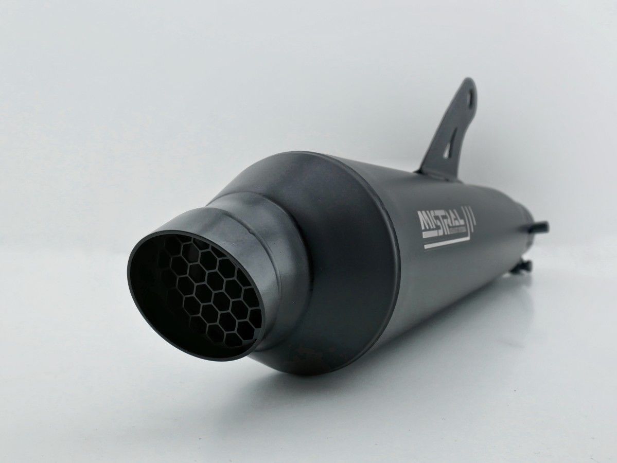 Mistral short, black exhaust for Royal Enfield Guerrilla 450