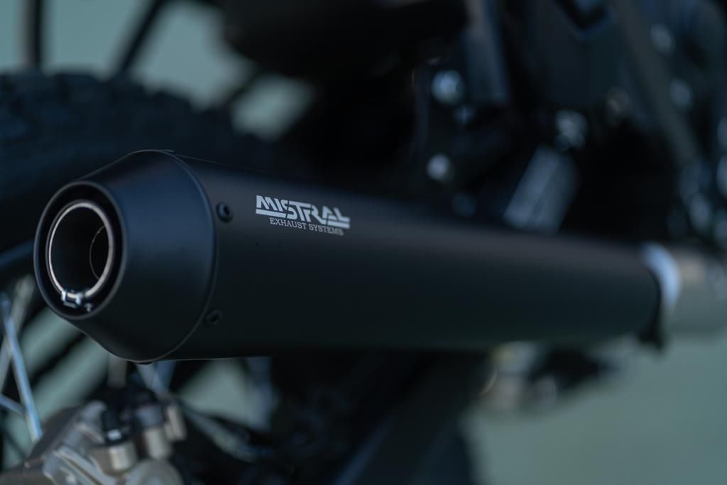 Royal Enfield Himalayan 410 Scram 411 (black) conical exhaust