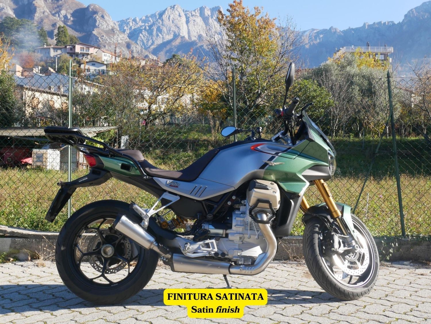 Avion exhaust (black paint) for V100 Mandello
