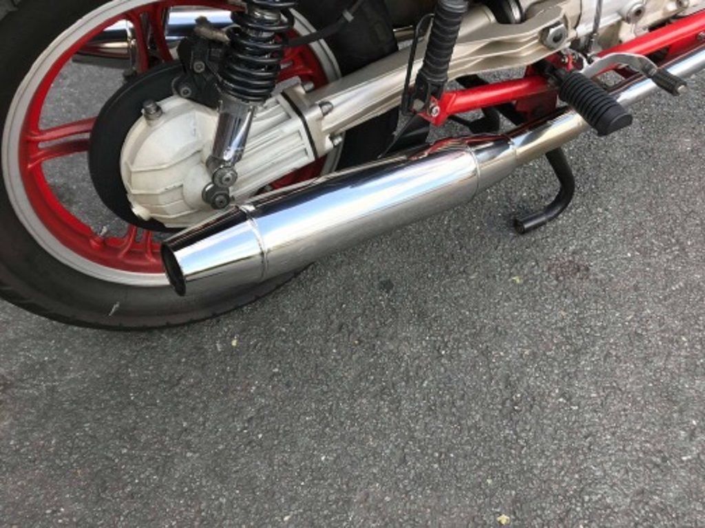 Mistral muffler set for V65 Lario - polished