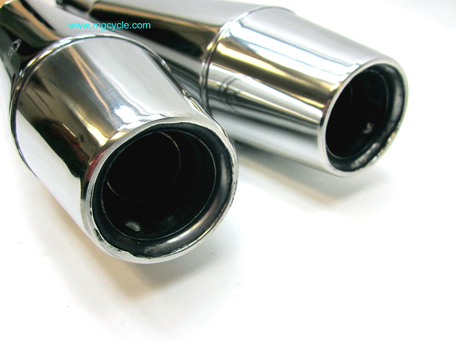 BLACK Mistral muffler set V65SP : MGH-V65SP-BP