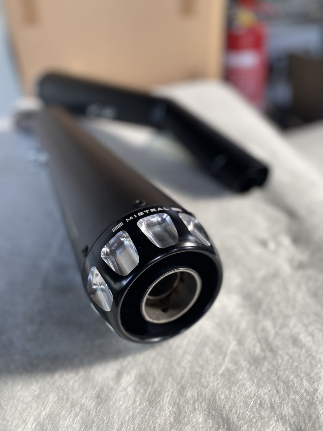 Black paint Exclusive stainless steel conical silencer V7 850 E5