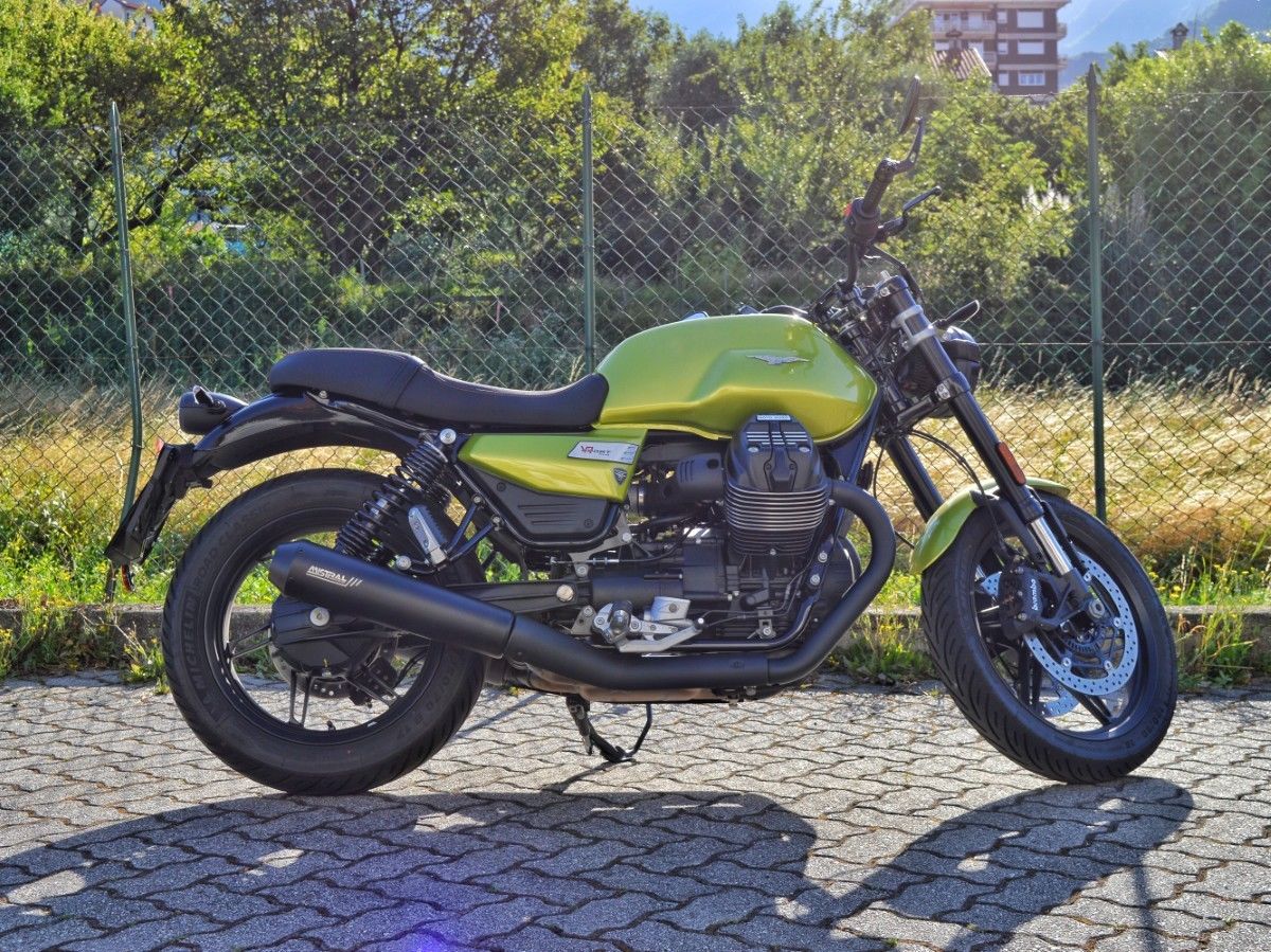 Mistral conical exhaust V7850 E5+ BLACK PAINT (w/CAT)