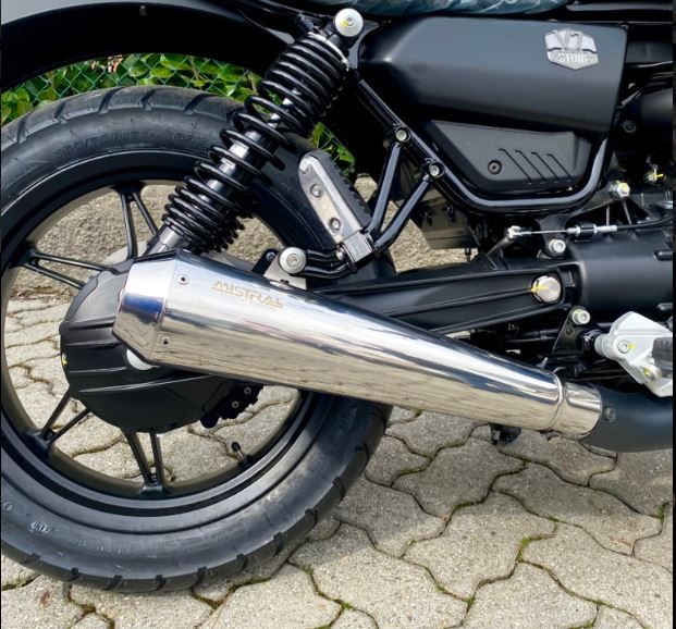 Mistral Polished Short muffler set V7 850 E5 2021+