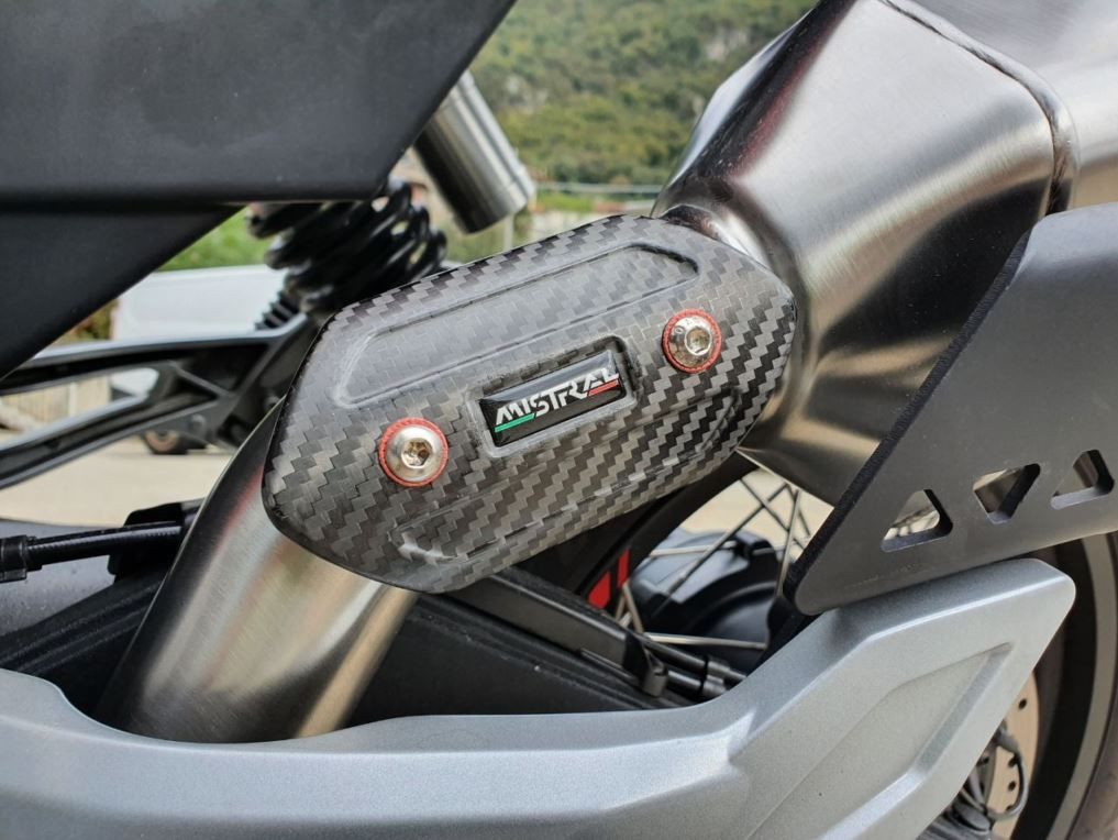 Mistral Ice Gray EXAGON slip-on muffler 2019-20 V85TT (E4)