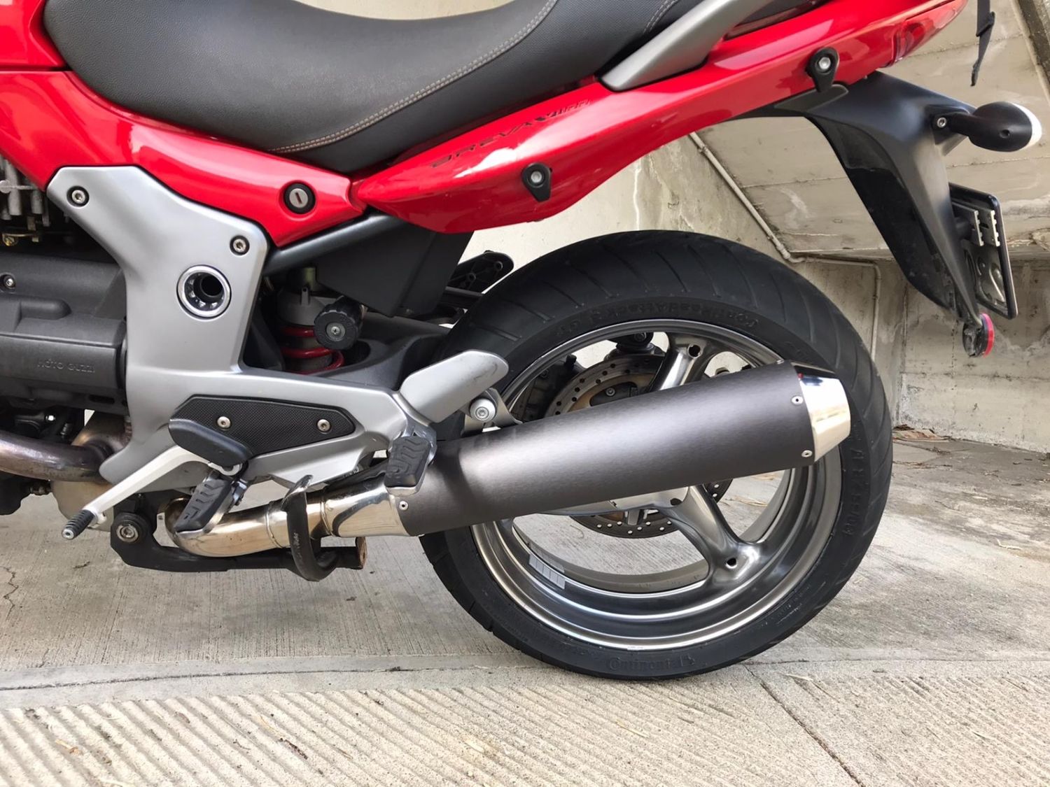 Black conical Exhaust Breva 850 - 1100