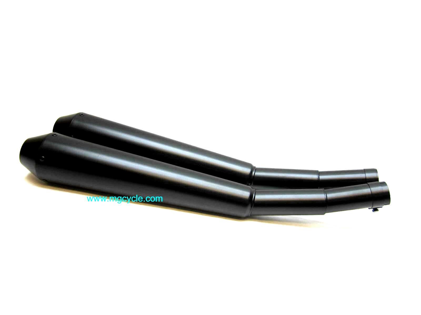 Black Mistral Conical slip-on muffler set 850 LeMans LM II CX100