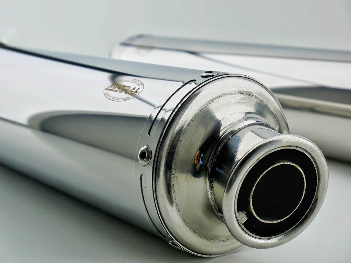 Mistral POLISHED round exhaust for LeMans 3 and 1000 (4 & 5)