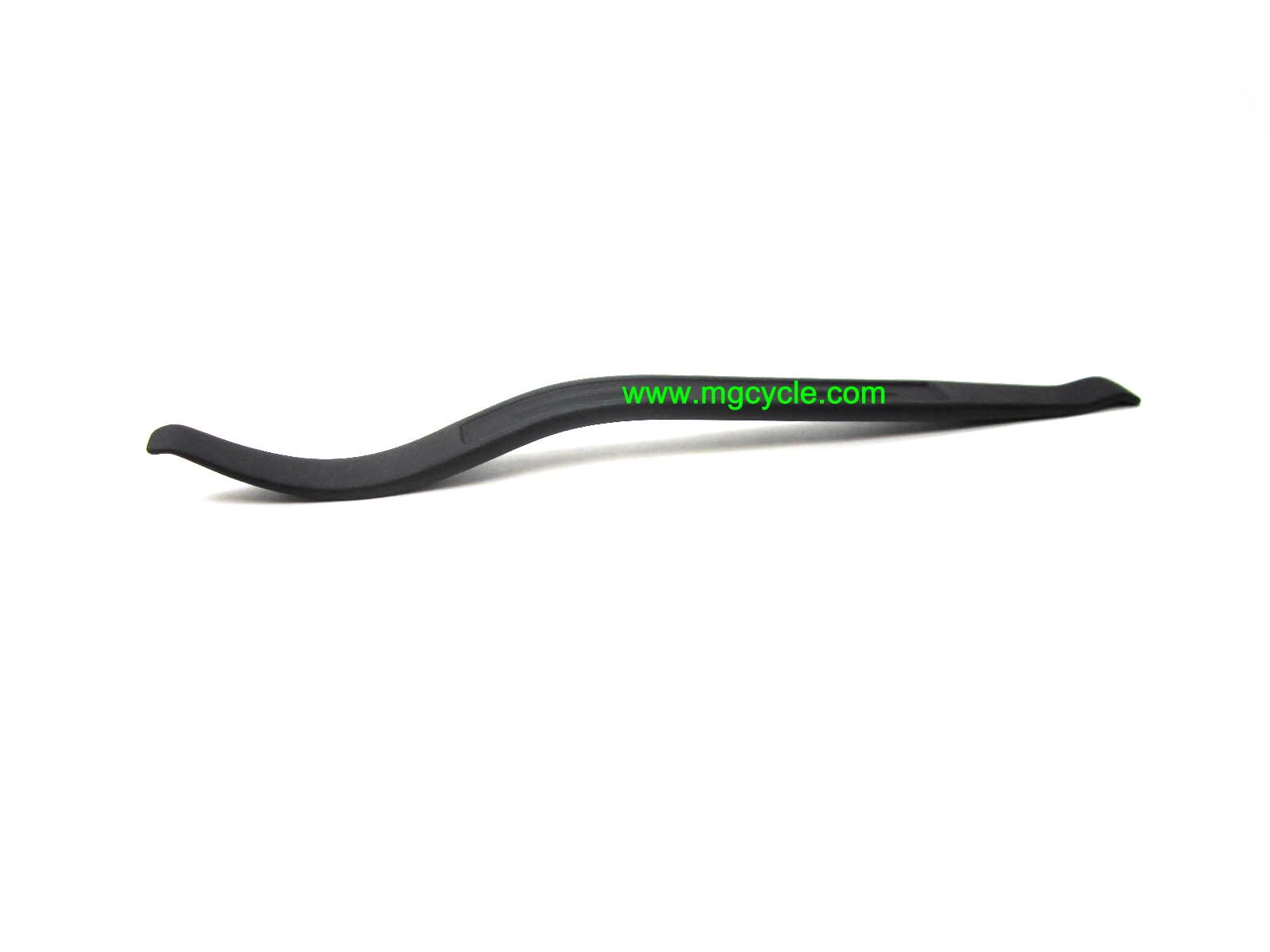 Super tire iron, curved and 15 inches long