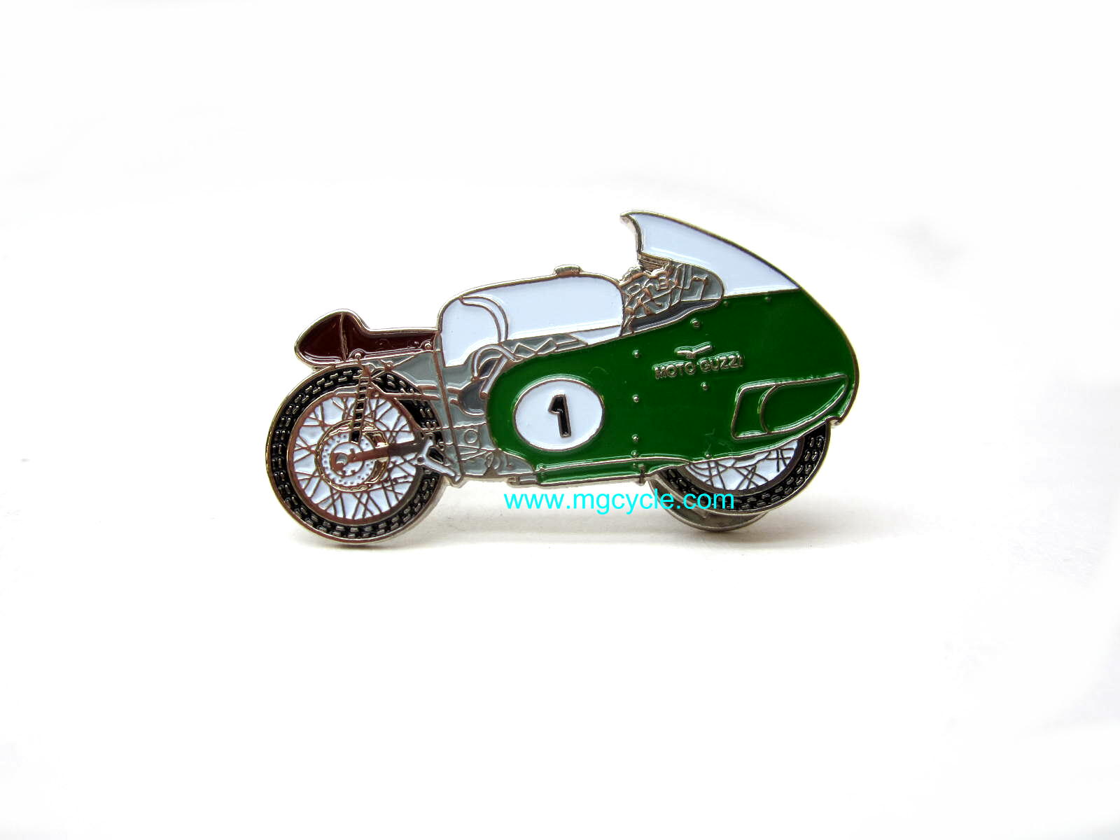 lapel pin: Moto Guzzi V8 motorcycle - Click Image to Close